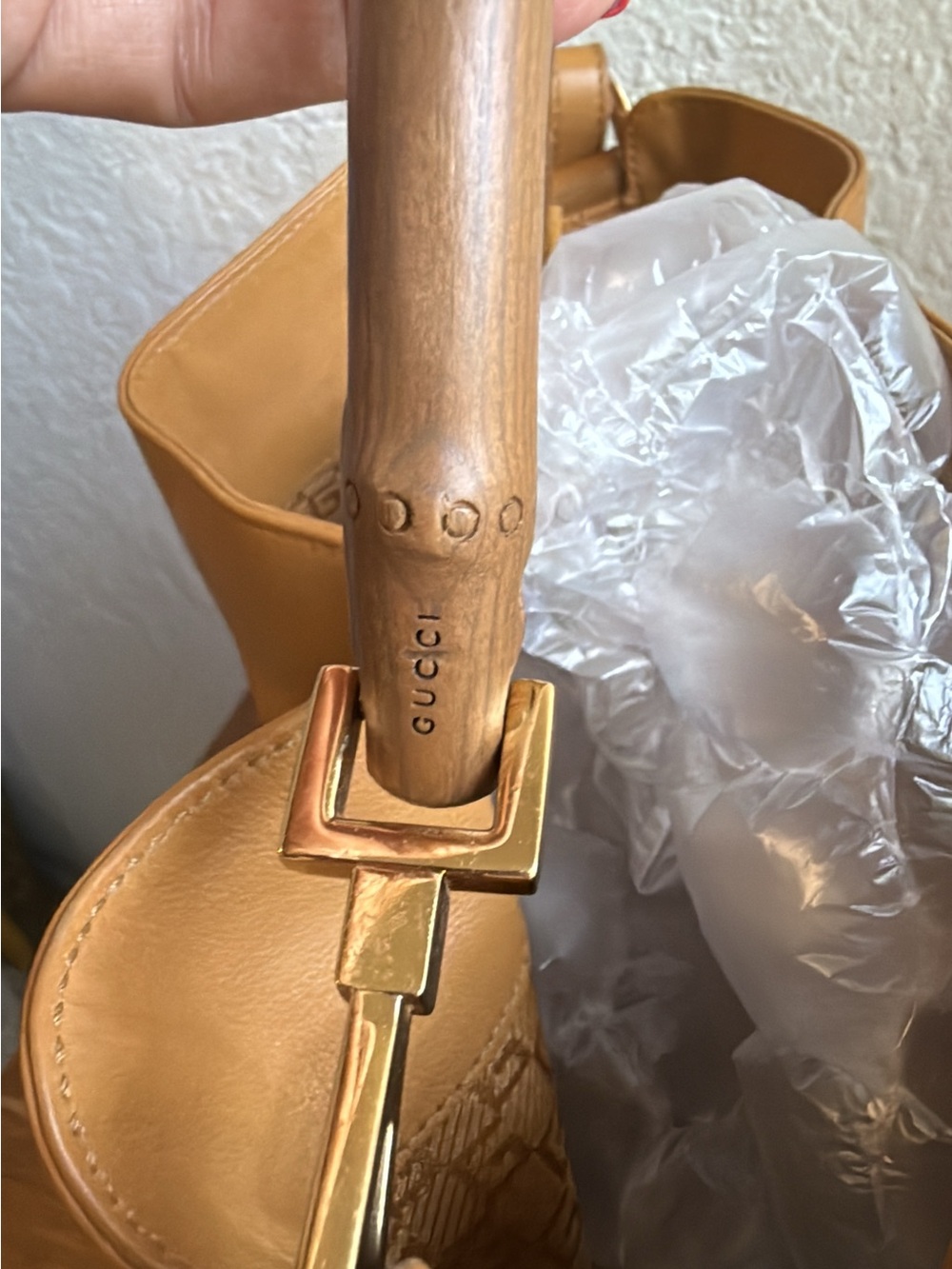 GUCCI calfskin leather shoulder tote bag authenticity included !! - Picture 8 of 15